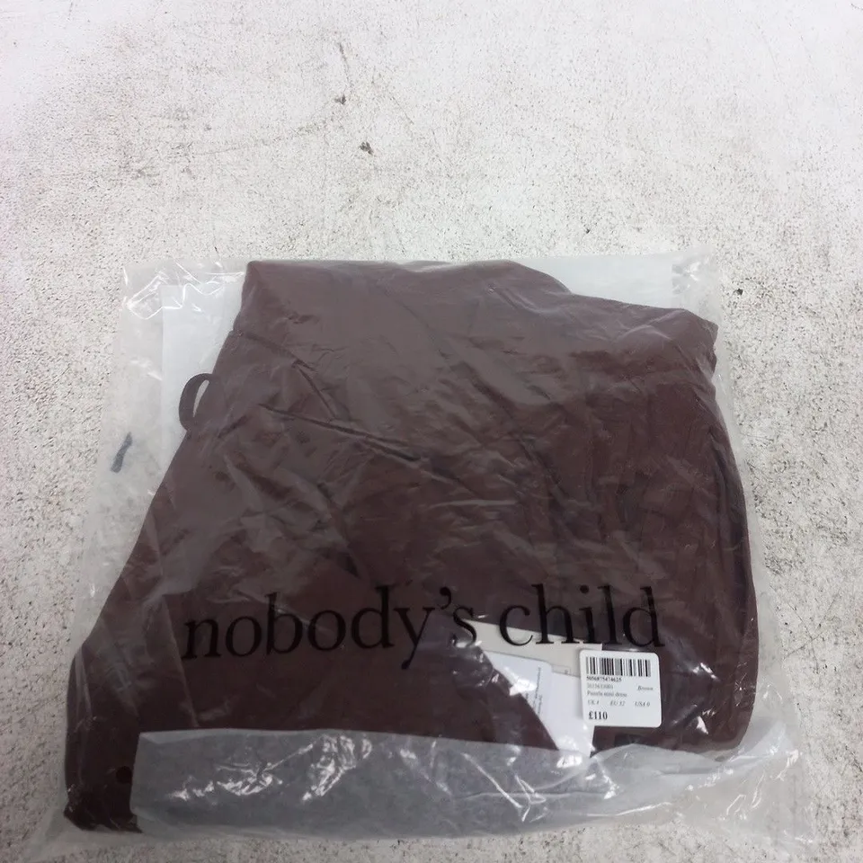 NOBODYS CHILD PAMELA MINI DRESS – UK 4 (EU 32, USA 0) BROWN