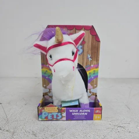 BOXED PITTER PATTER PETS WALK ALONG UNICORN