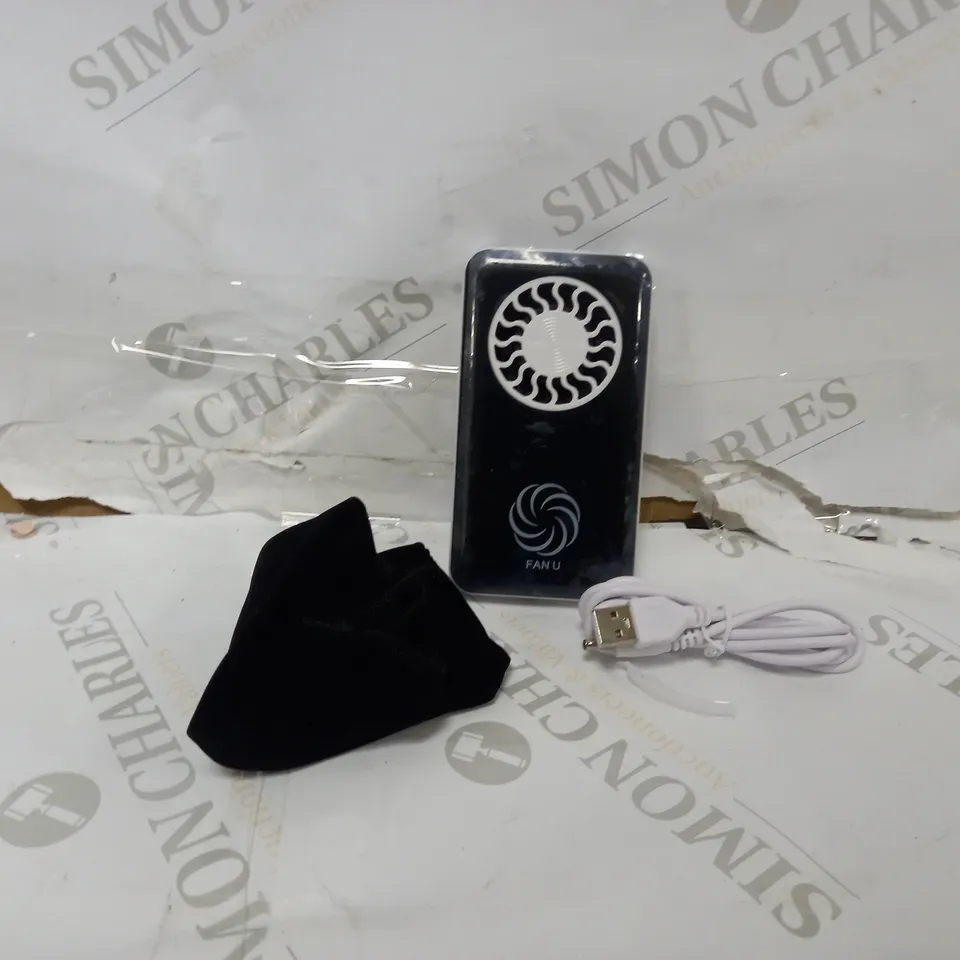FAN U PORTABLE & RECHARGEABLE FAN - BLACK