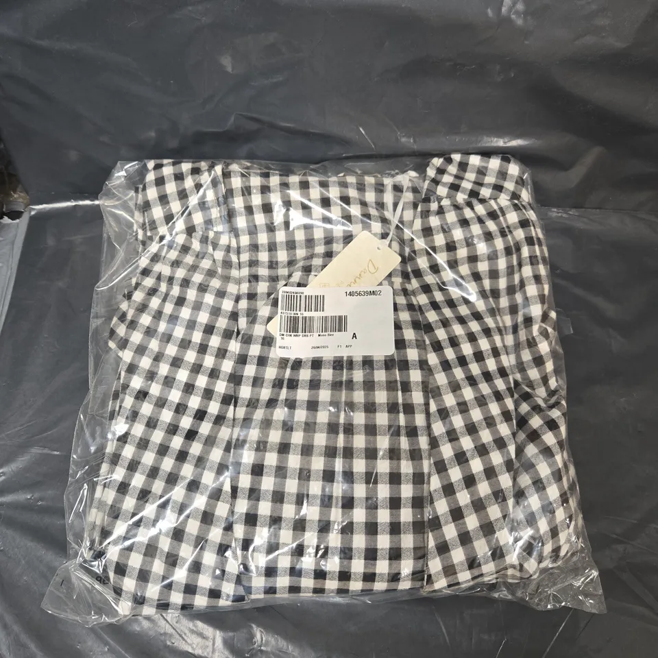 BOX OF APPROXIMATELY 15 DANNII MINOGUE CHECK WRAP DRESS