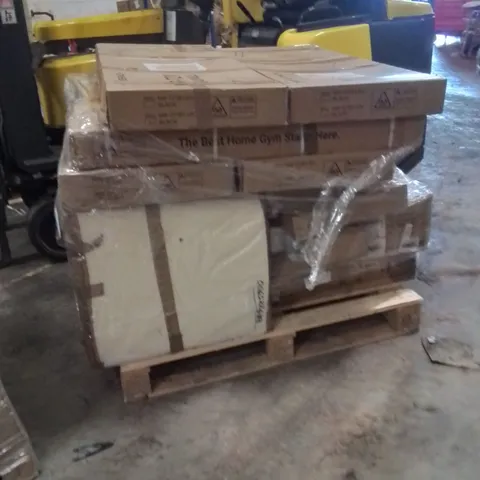 PALLET CONTAINING A LARGE QUANTITY OF WALKING PADS AND OTHER ASSORTED HOUSEHOLD GOODS