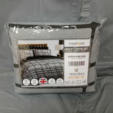 PAMPOSH DUVET COVER SET - SUPER KING 