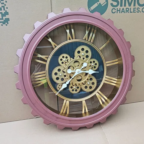 SKELTON DIAL FACE WALL CLOCK