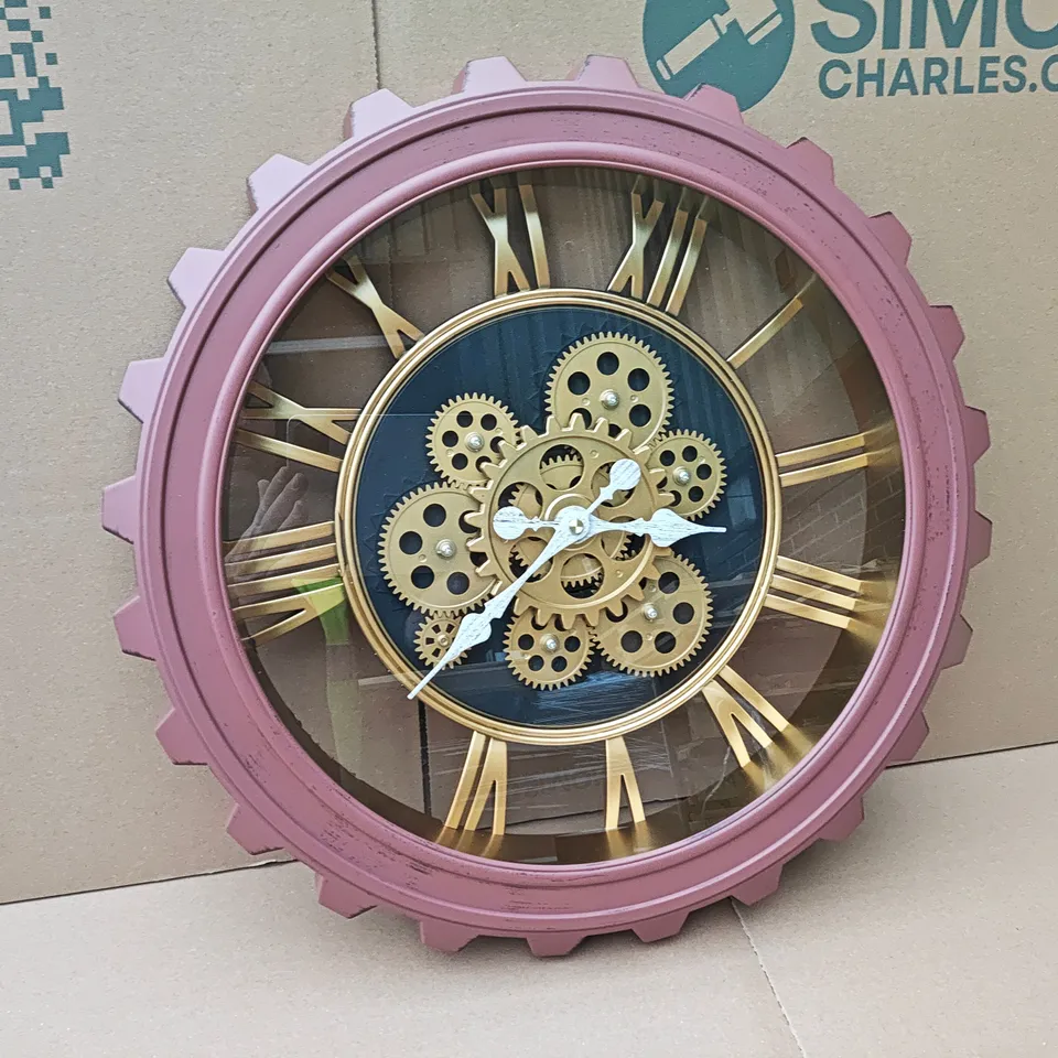SKELTON DIAL FACE WALL CLOCK