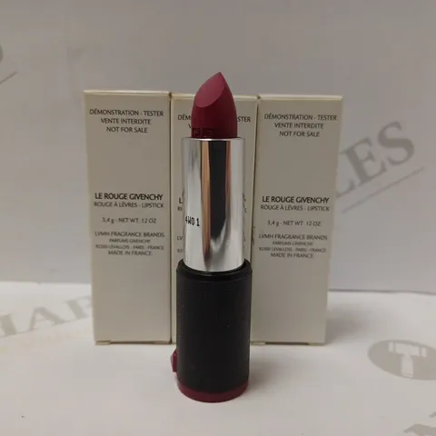 LOT OF 3 GIVENCHY LIPSTICKS - 315 FRAMBOISE VELOURS 