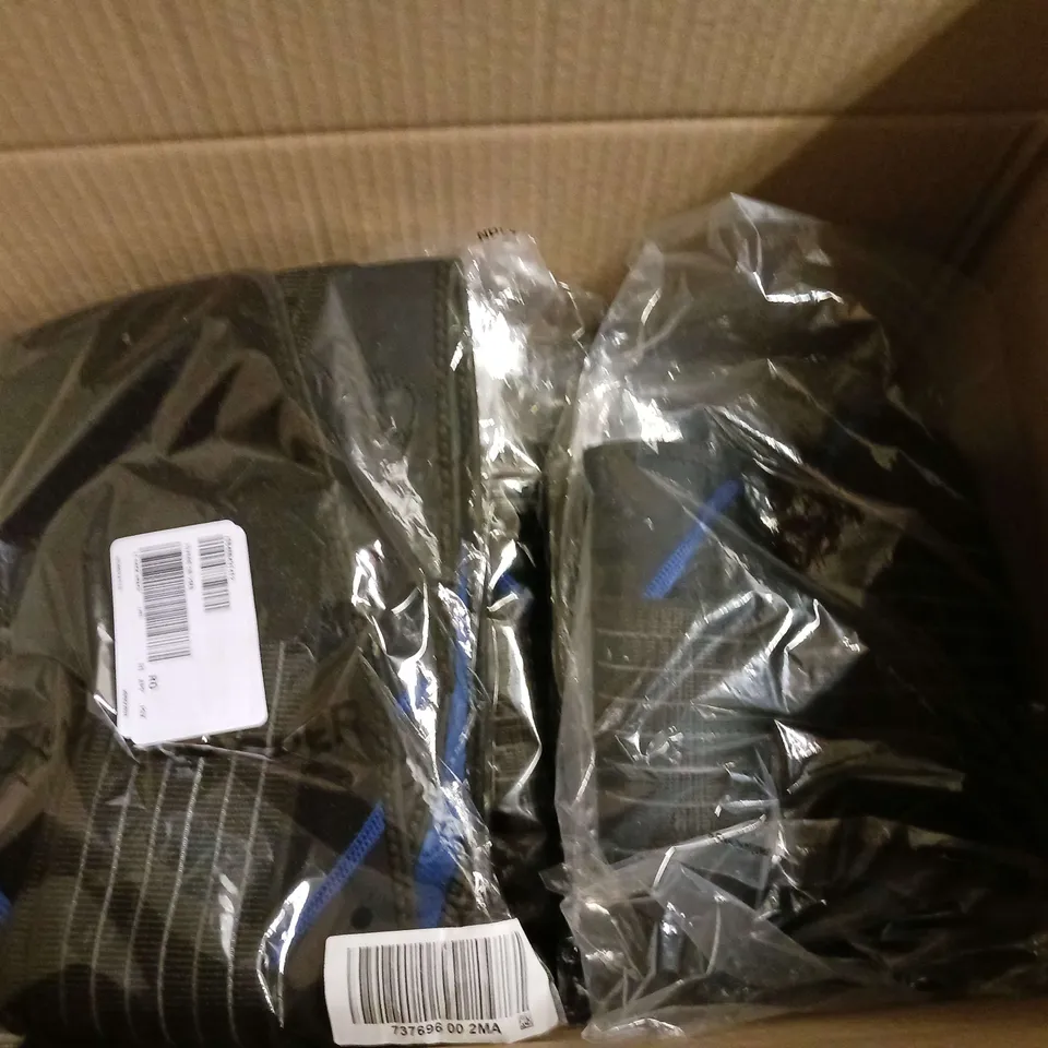 LOT OF 12 TOMMY COPPER BACK BRACES, BLACK, VARIOUS SIZES