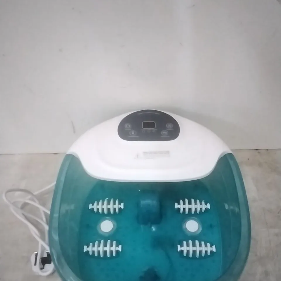BOXED FOOT SPA MASSAGER WITH HEAT, BUBBLES AND VIBRATION 
