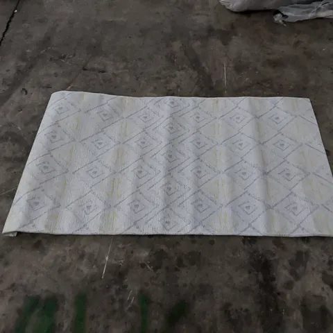 LAMAVOLA LINE RUG YELLOW/GREY // SIZE: 80 X 150cm