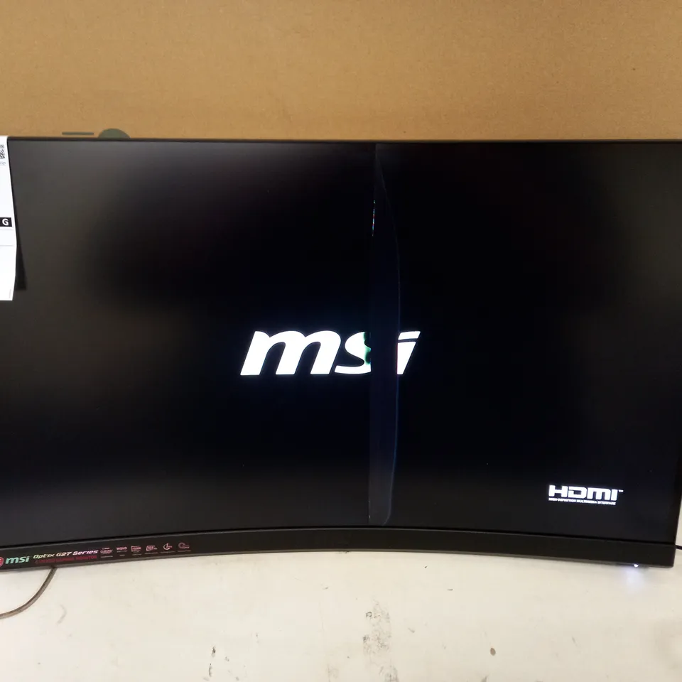 MSI OPTIX G27CQ4 27 INCH QHD 165HZ CURVED GAMING MONITOR RRP £329.99