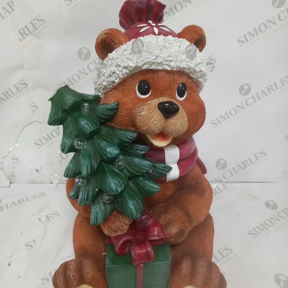 BOXED SANTA EXPRESS PRE-LIT INDOOR/OUTDOOR CHRISTMAS BEAR