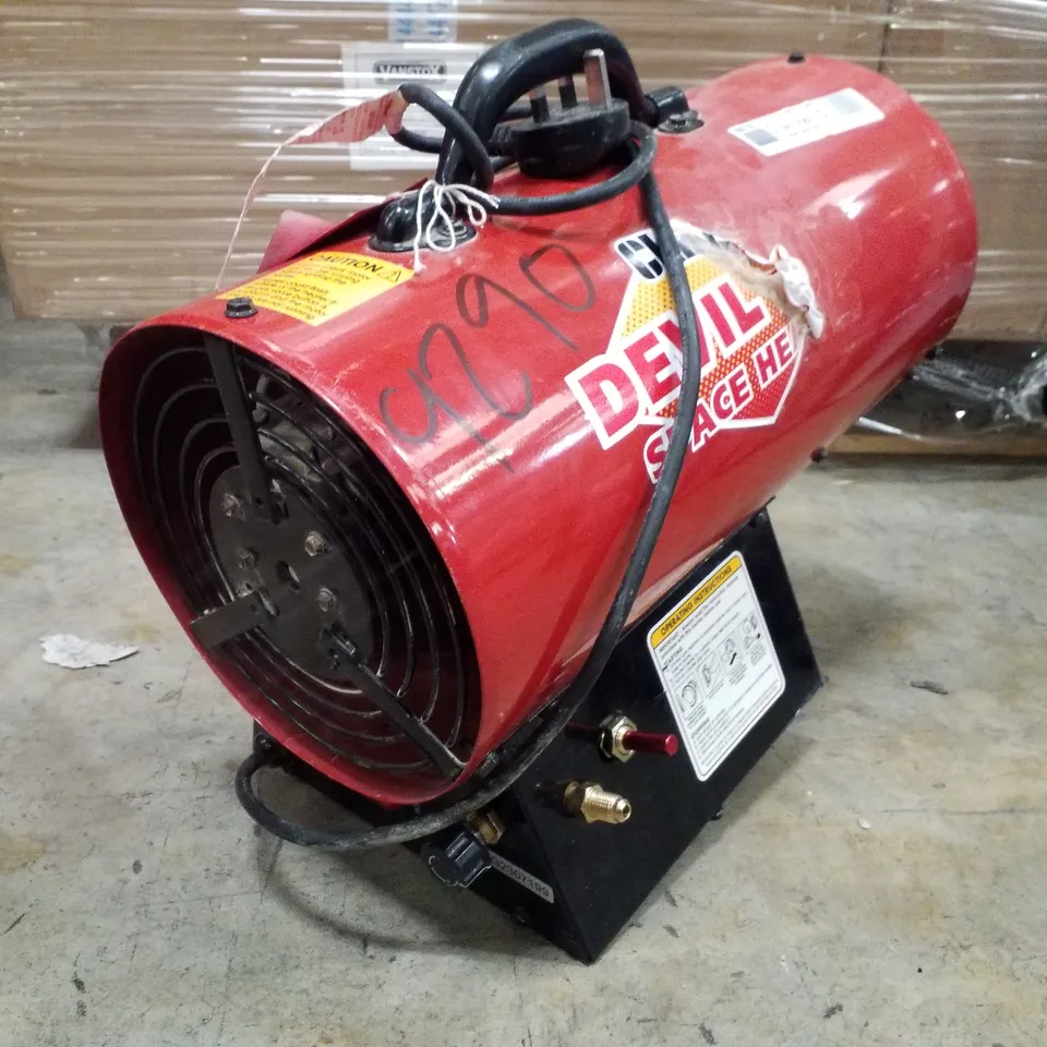 CLARKE DEVIL 700 14.6KW PROPANE GAS FIRED SPACE HEATER (230V)