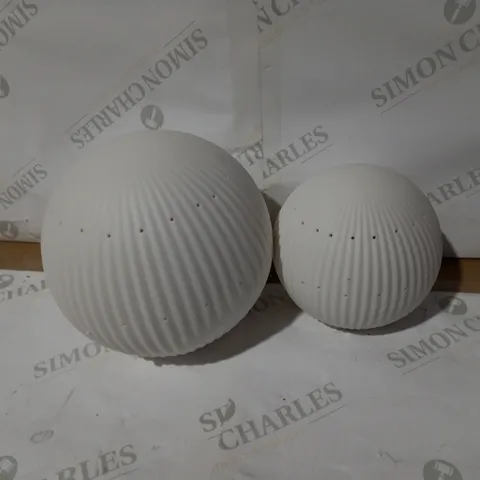 K BY KELLY HOPPEN SET OF CERAMIC LIGHT UP ORNAMENTS
