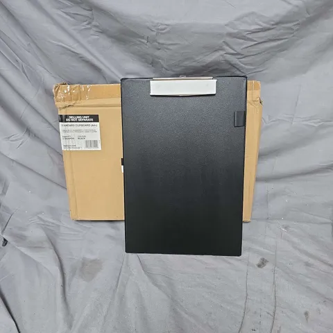10 BLACK CLIPBOARD-STYLE BOARD WITH WHITE TOP CLIP – OFFICE EQUIPMENT