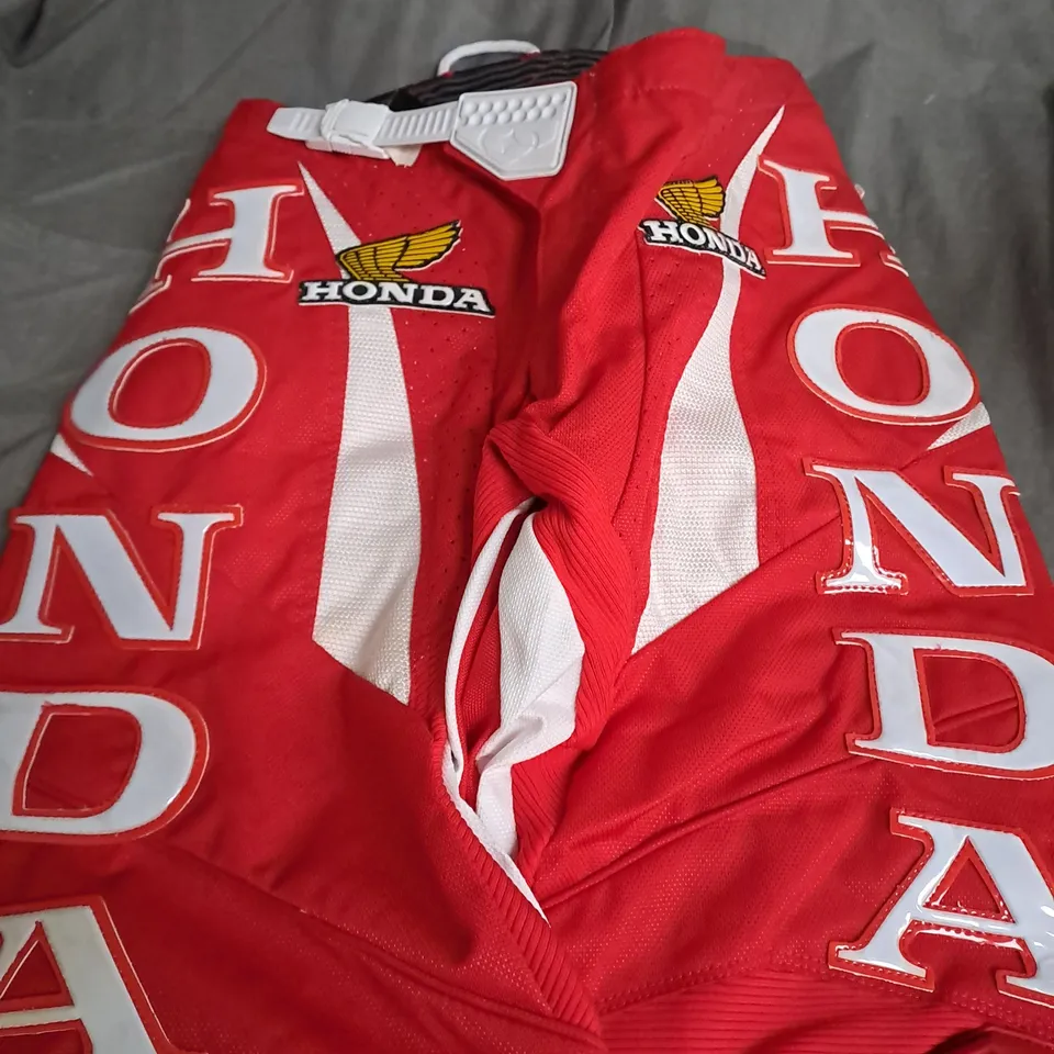 HONDA RACING PANTS SIZE 28