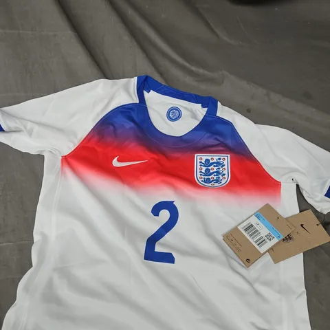NIKE ENGLAND KIDS FOOTBALL SHIRT – BRONZE #2 (SIZE KIDS M)
