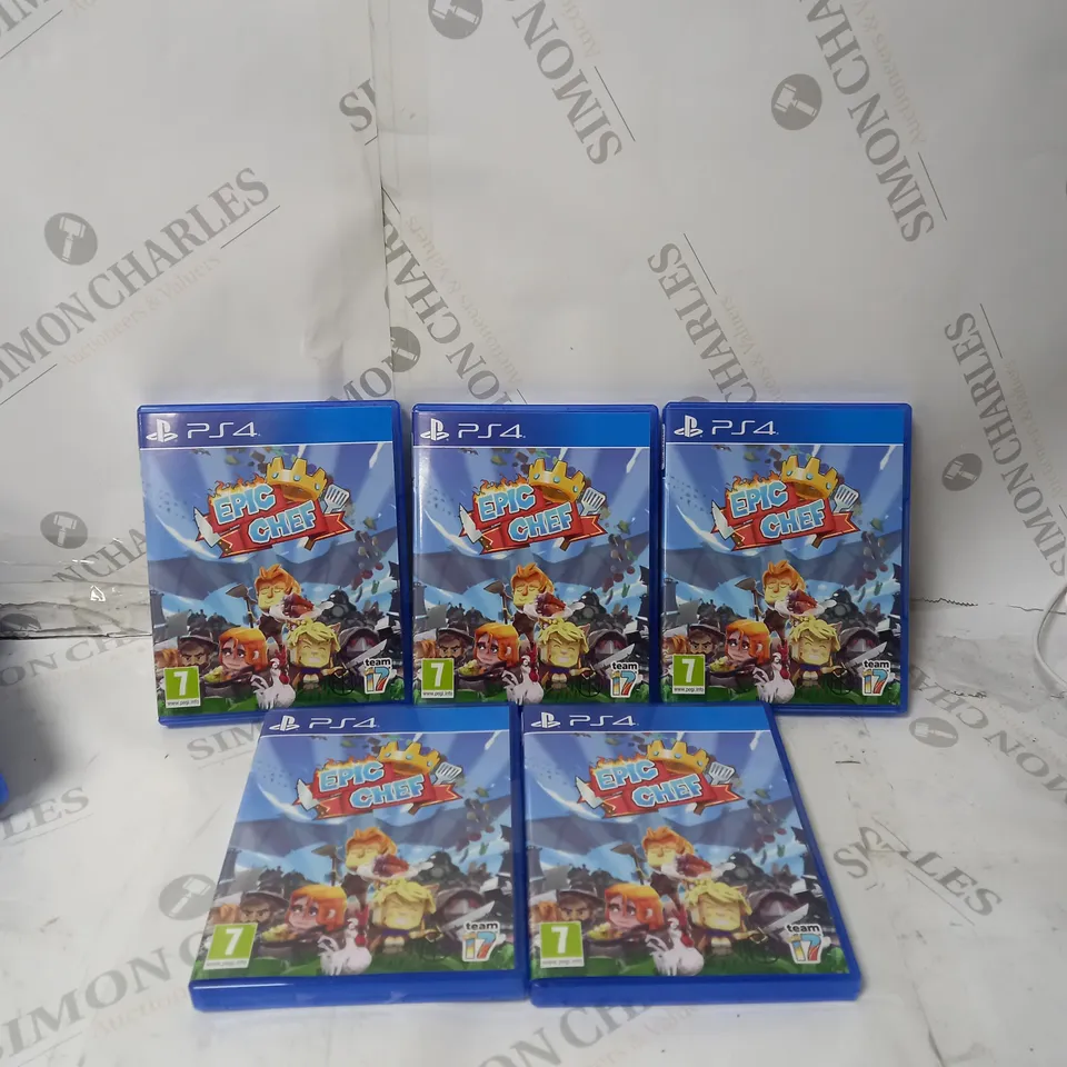 BOX OF 5 PS4 EPIC CHEF TEAM I7