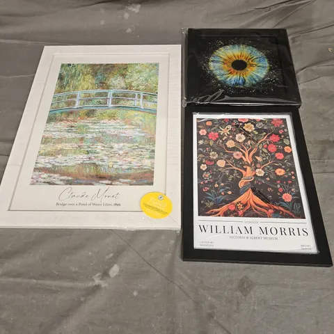 LOT OF 3 ASSORTED FRAMED ARTWORKS - COLLECTION ONLY