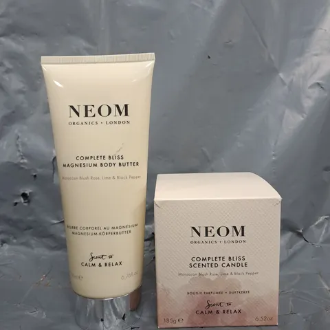 NEOM COMPLETE SCENTED CANDLE AND BODY BUTTER DUO SET