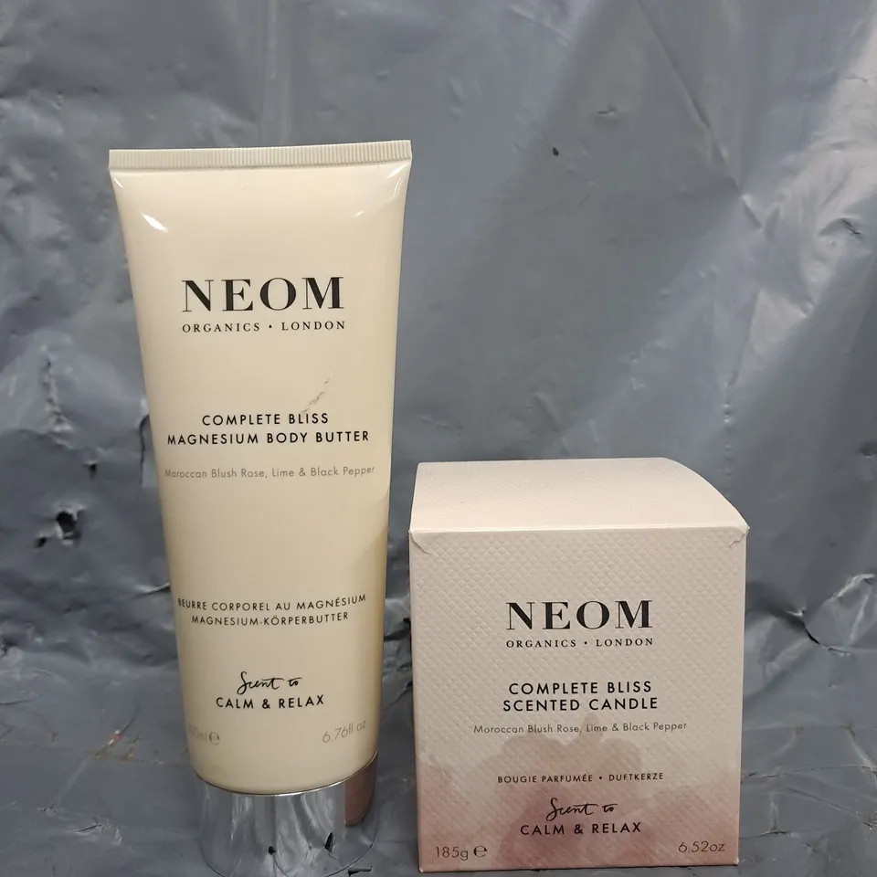 NEOM COMPLETE SCENTED CANDLE AND BODY BUTTER DUO SET