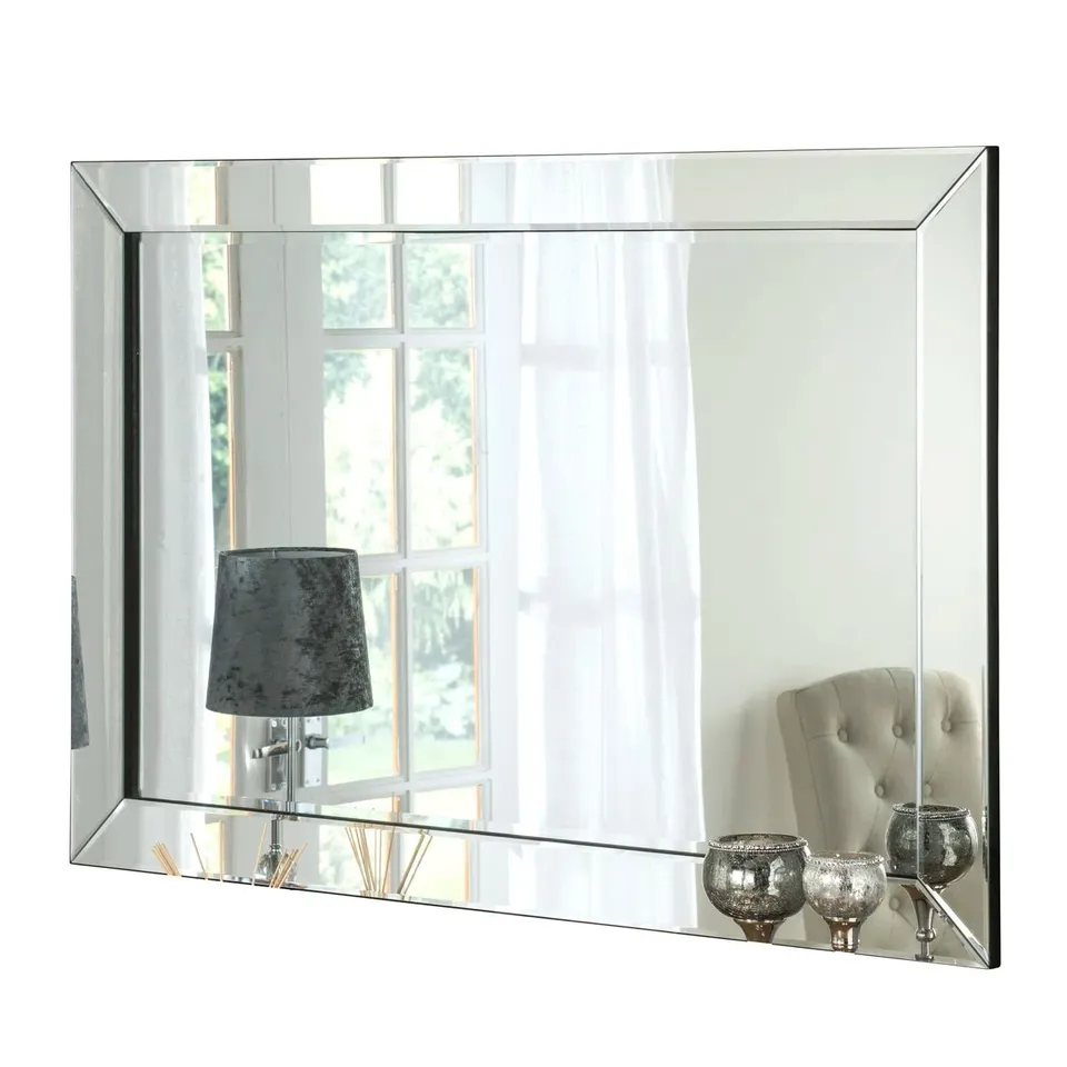 BOXED MAUDE GLASS,MDF WALL MIRROR 