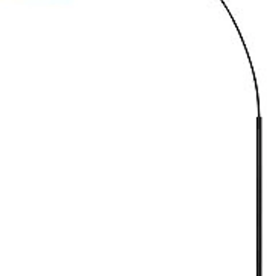 BOXED TEAMSON HOME ARQUER 170CM ARC FLOOR LAMP FOR LIVING ROOMS, HOME OFFICES, DINING ROOMS, BEDROOMS WITH FAUX BLACK MARBLE BASE AND GOLD BELL SHADE