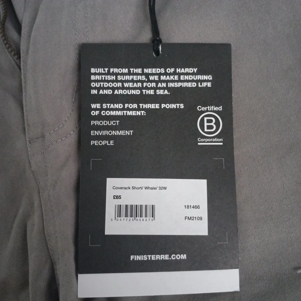 FINISTERRE COVERACK SHORT – WHALE, ORGANIC COTTON, UK 32 (32W)