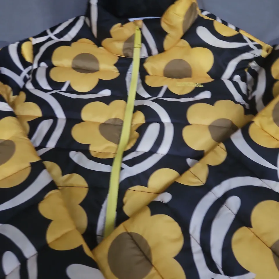 REGATTA PUFFER JACKET WITH BOLD YELLOW FLOWER PRINT – SIZE UNSPECIFIED