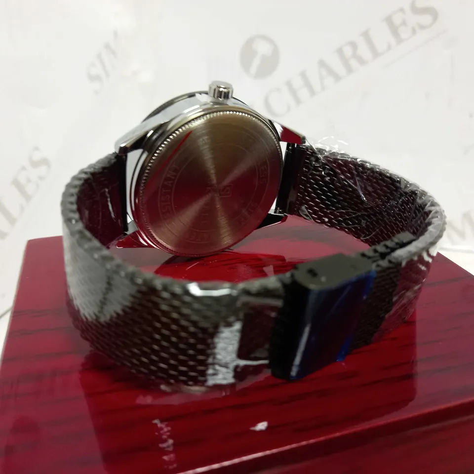 STOCKWELL DATE DIAL MESH STRAP WRISTWATCH RRP £650