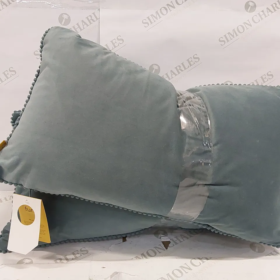 FURN BLUE RECTANGULAR LUMBAR CUSHIONS - SET OF 2 (1 ITEM)