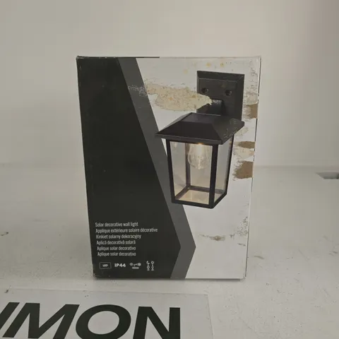 SOLAR DECORATIVE WALL LIGHT BOXED