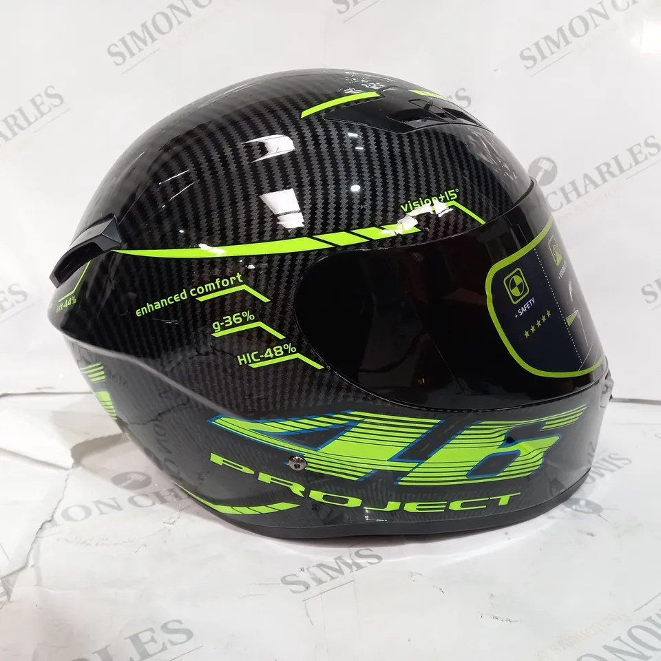 VALENTION ROSSI INSPIRED MOTORCYCLE HELMET 