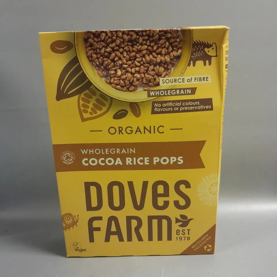5 X SEALED DOVES FARM WHOLEGRAIN COCOA RICE POPS - 5 X 300G