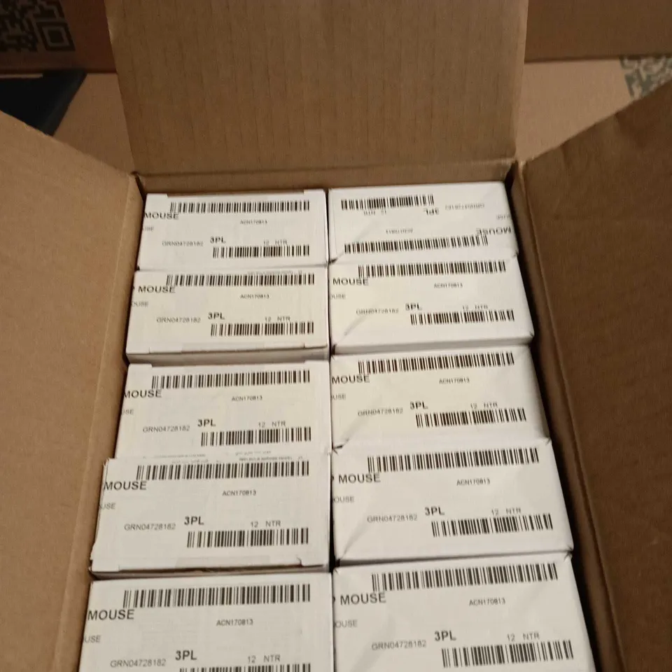 BOX OF 10 OF KENSINGTON MOUSE IN A BOX WIRED OPTICAL USB MOUSE