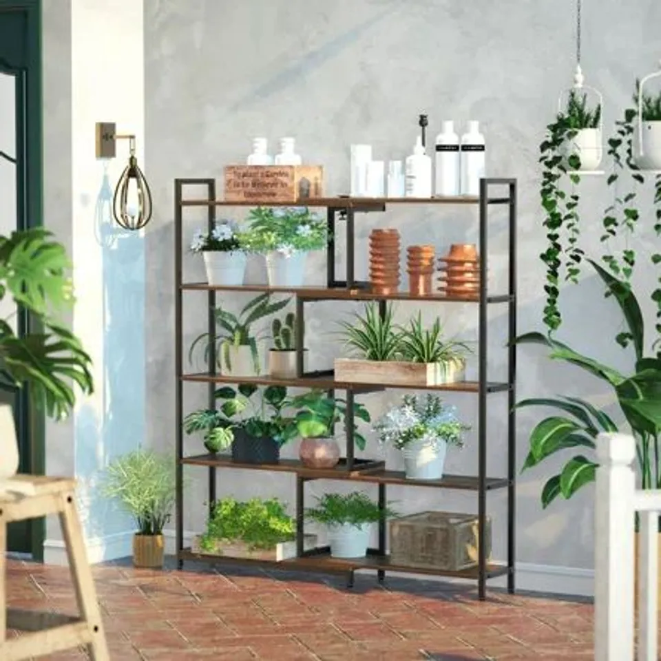BOXED 5-LAYER CORNER BOOKSHELF 