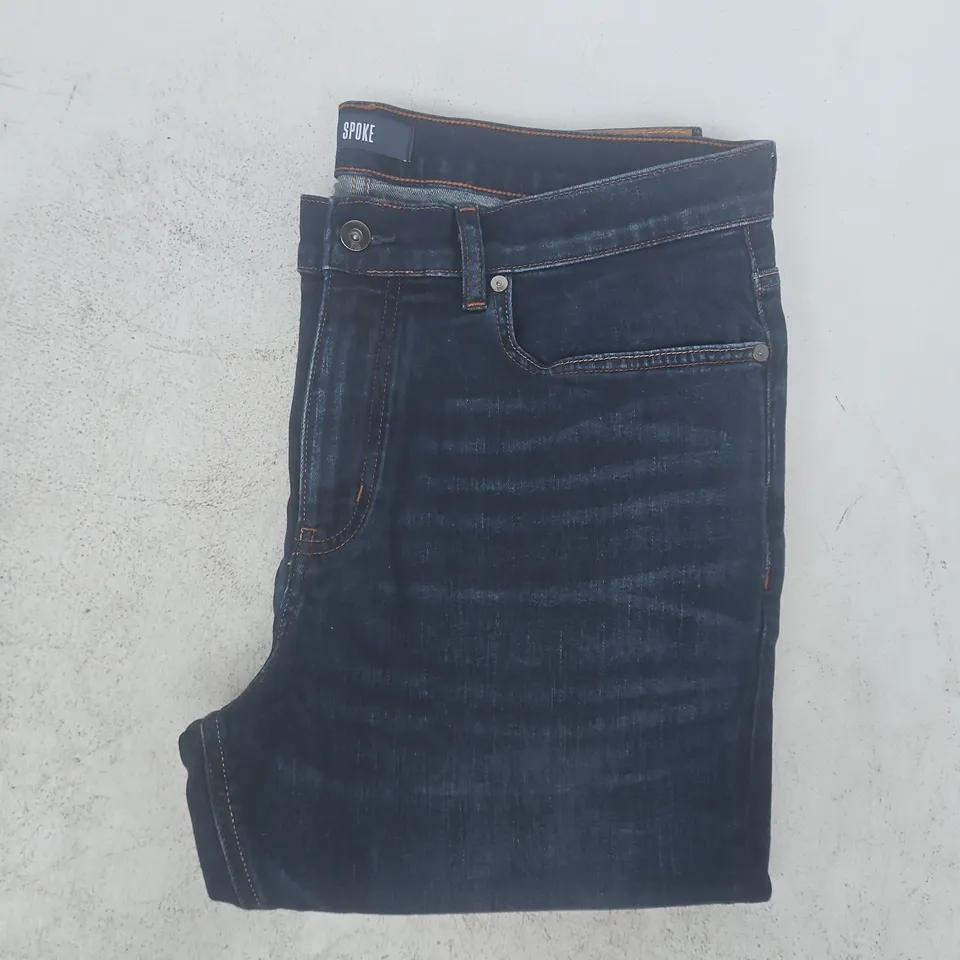 SPOKE JEANS IN DARK OCEAN BLUE SIZE 35 WAIST