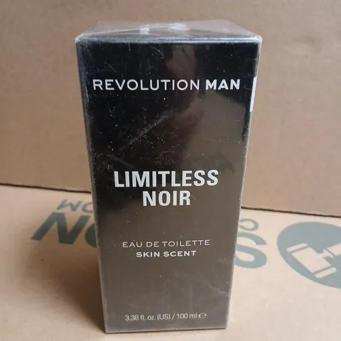 BOXED AND SEALED REVOLUTION MAN LIMITLESS NOIR EAU DE TOILETTE SKIN SCENT 100ML