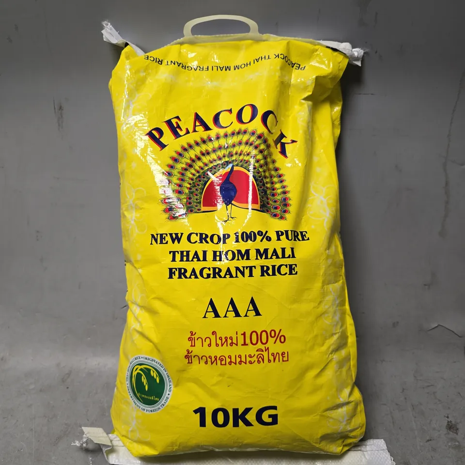 SEALED PEACOCK FRAGRANT RICE AAA 10KG 