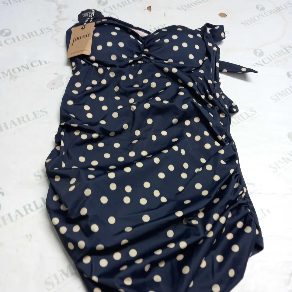 JOANIE CORALIE POLKA DOT WOMENS SWIM COSTUME SIZE M