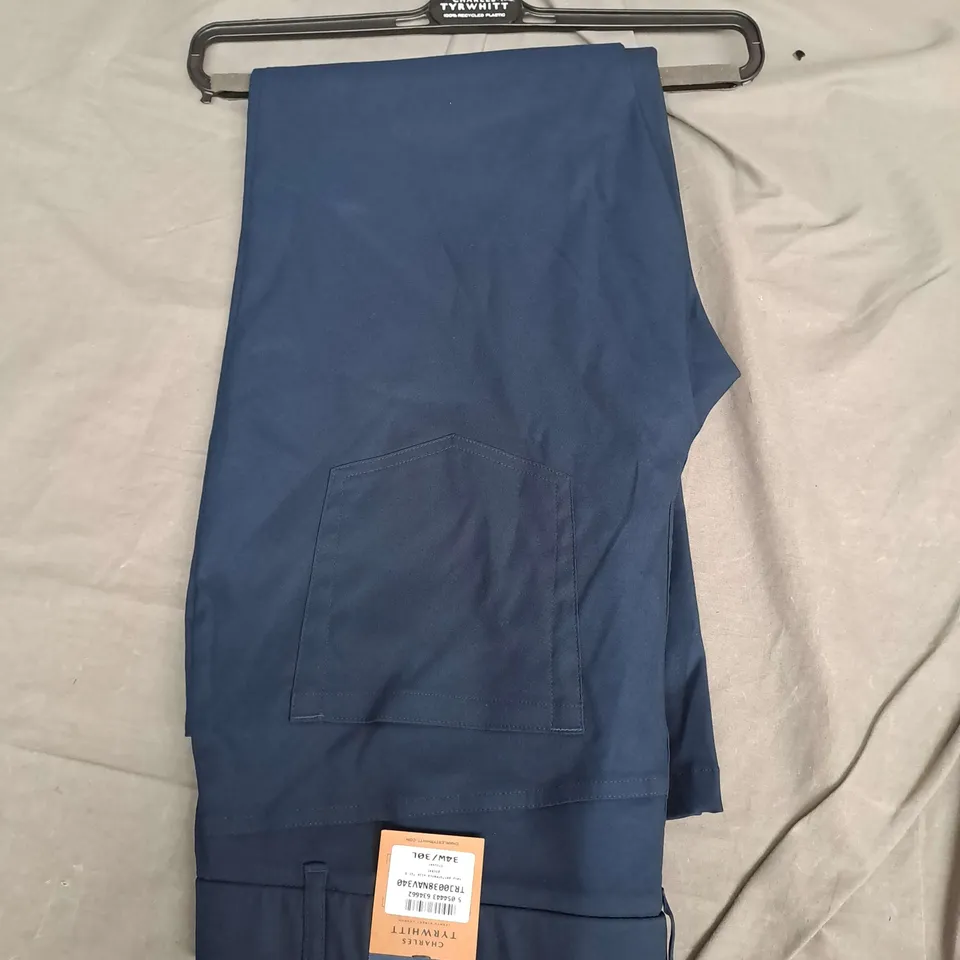 CHARLES TYRWHITT SLIM FIT POCKET TROUSER IN NAVY SIZE 34W 30L