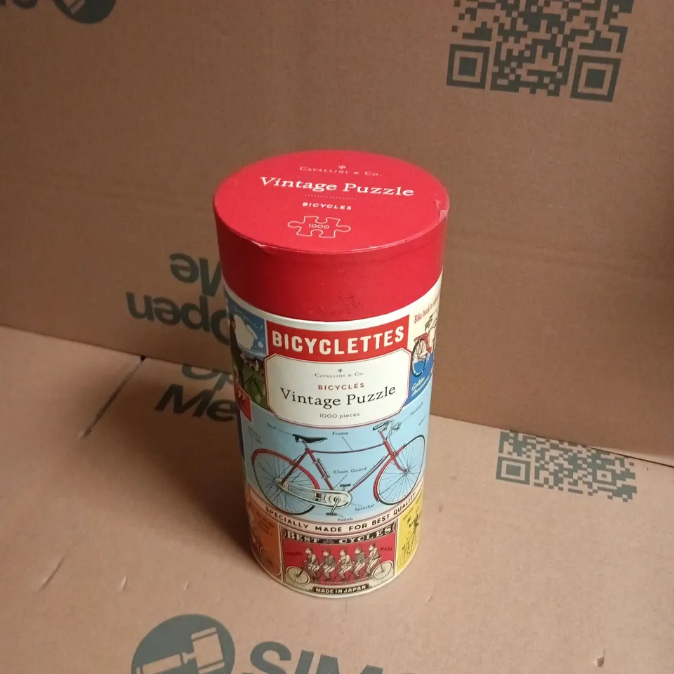 CAVALLINI & CO VINTAGE PUZZLE BICYCLES – 1000-PIECE JIGSAW TIN