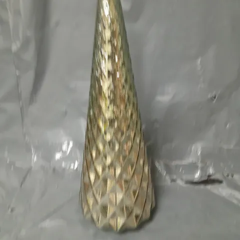 GOLD LIGHT-UP CONICAL CHRISTMAS TREE