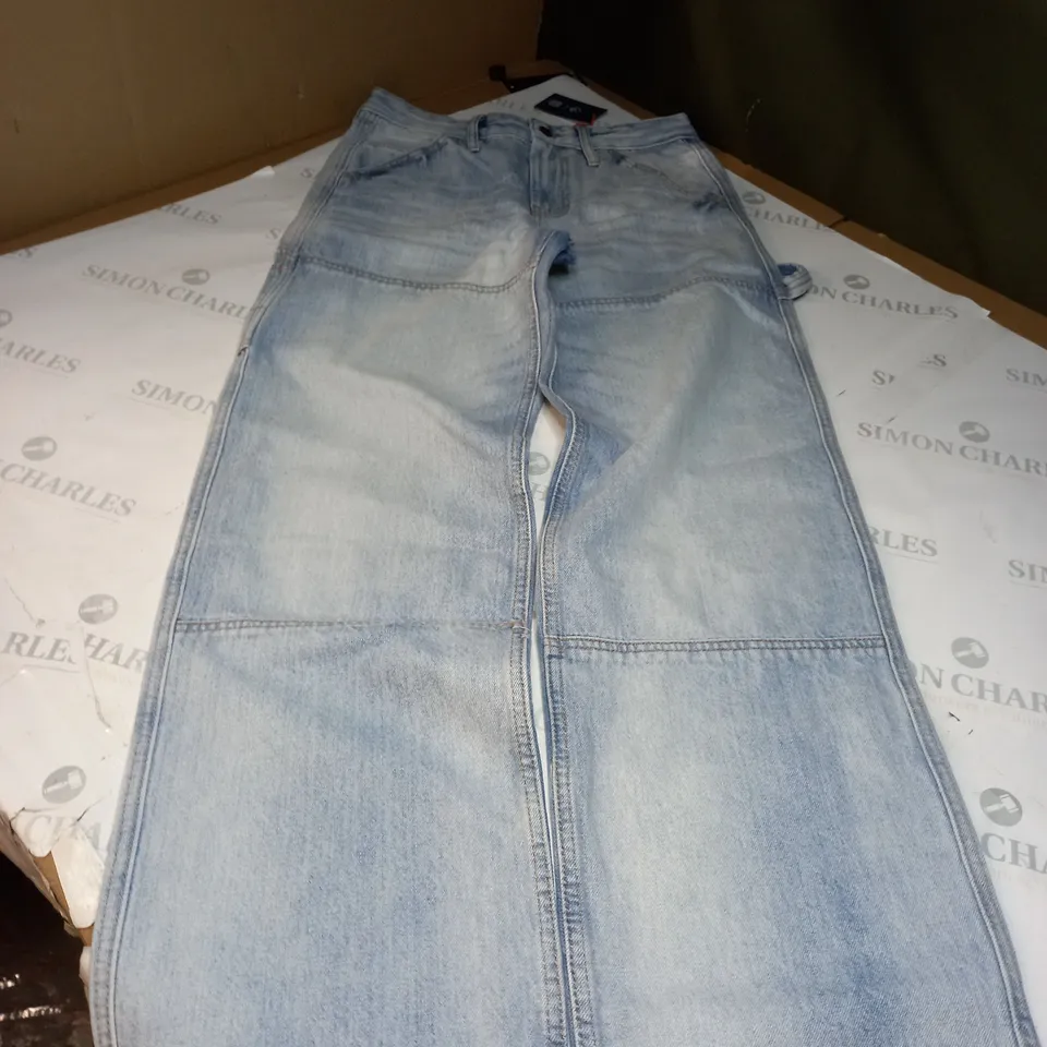 SUPER DRY LIGHT BLUE DENIM JEANS SIZE 26