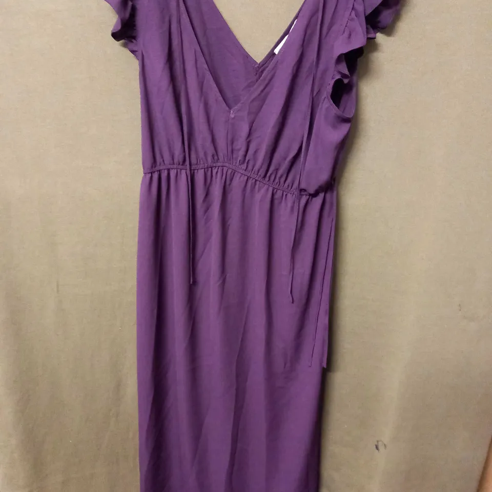 MAISON DE NIMES PLUM V-NECK DRESS - XL
