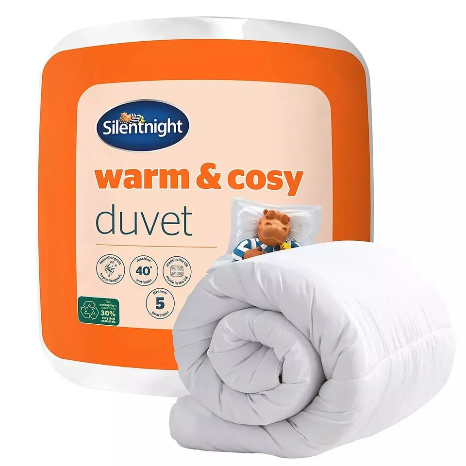 SILENTNIGHT WARM & COSY DUVET - 15 TOG - DOUBLE - WHITE