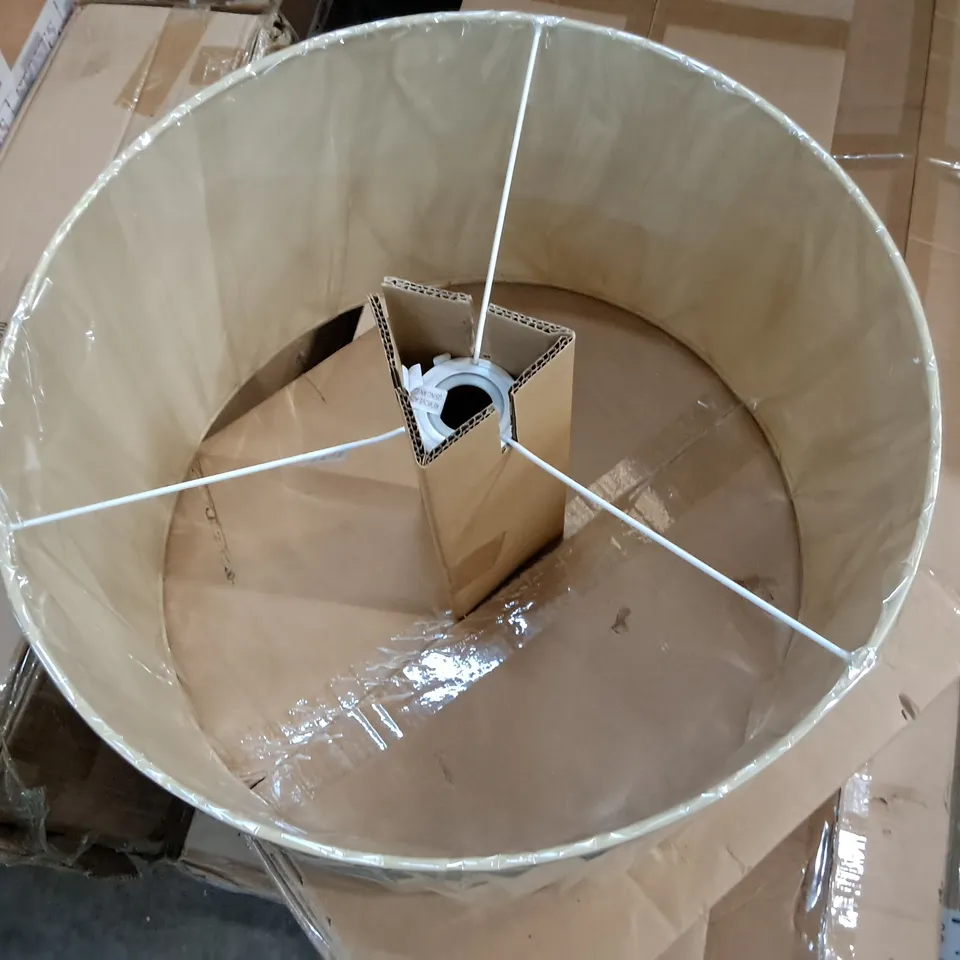 RENI NATURAL FABRIC LARGE DRUM SHADE