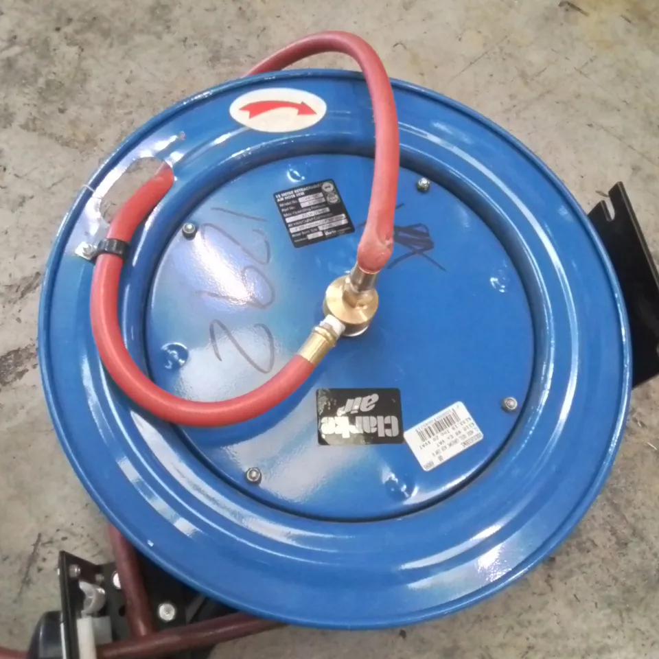 CLARKE 15M RETRACTABLE AIR HOSE REEL