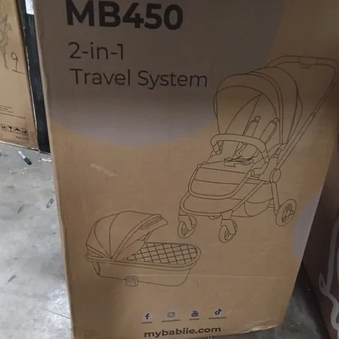 BOXED MYBABIIE MB450 2 IN 1 TRAVEL SYSTEM