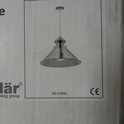BOXED DAR LIGHTING DAUPHINE 1 LIGHT MINI PENDANT IN COPPER