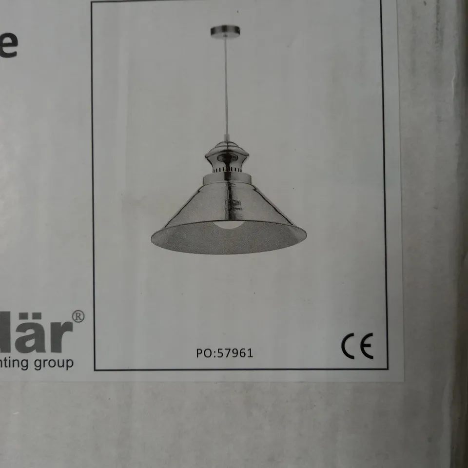 BOXED DAR LIGHTING DAUPHINE 1 LIGHT MINI PENDANT IN COPPER