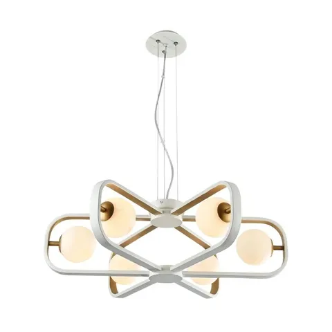 BOXED LUCREZIA 6-LIGHT SHADED CHANDELIER